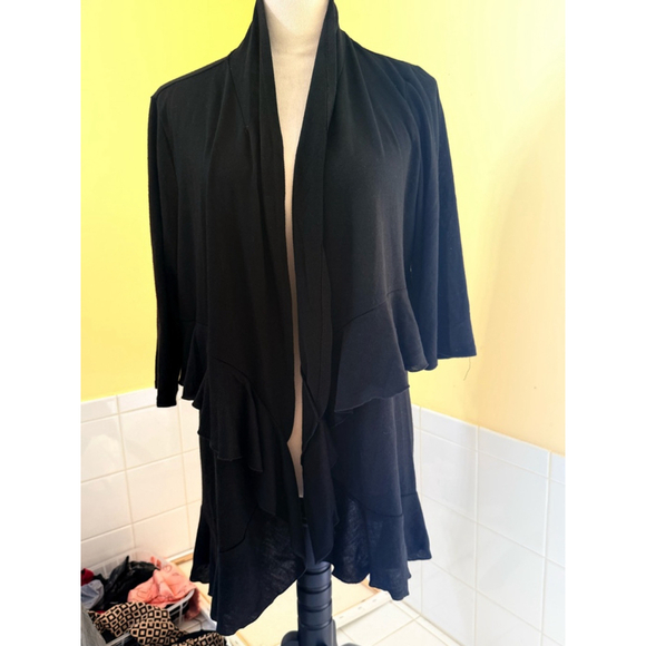 Women's Paula Deen Black Cardigan Size L - Picture 1 of 4